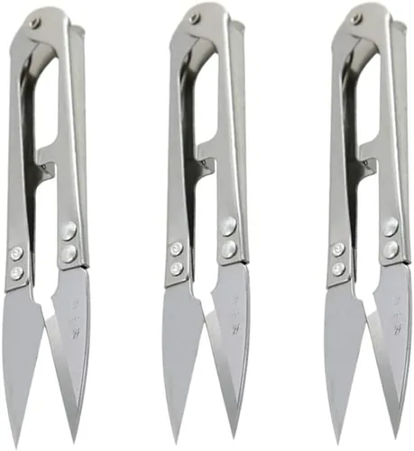 3 mini tijeras de coser multiusos de acero de alto carbono para costura, tapicería, costura, artes y manualidades, pesca, jardinería