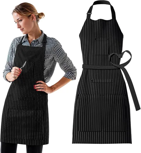 Miniatura 8 de Waterproof Apron for Adults – Adjustable Fit with Deep Pockets, Stylish Cooking & Baking Apron for Women & Men