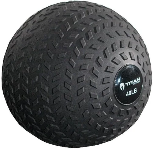 Miniatura 13 de Titan Fitness pelota de caucho Tread Slam, rebote muerto, peso para el entrenamiento - lanzar, atrapar, golpear, girar