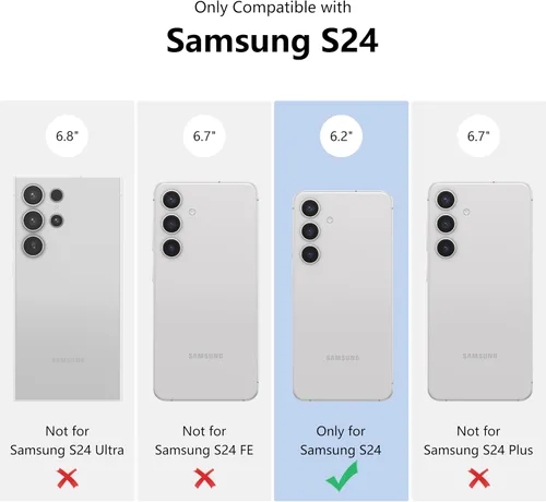 Miniatura 2 de ZTOFERA Funda transparente para Samsung Galaxy S24 con bonito patrón de flores para mujeres y niñas, funda protectora a prueba de golpes, delgada