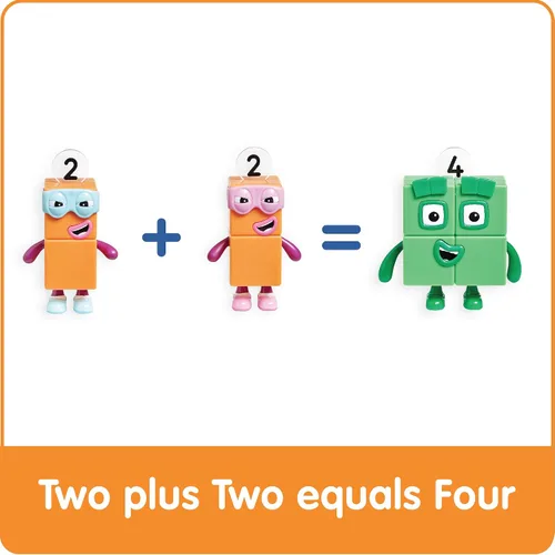 Miniatura 4 de hand2mind Numberblocks Four and The Terrible Twos, figuras de juguete coleccionables, pequeñas figuras de dibujos animados para niños, mini figuras