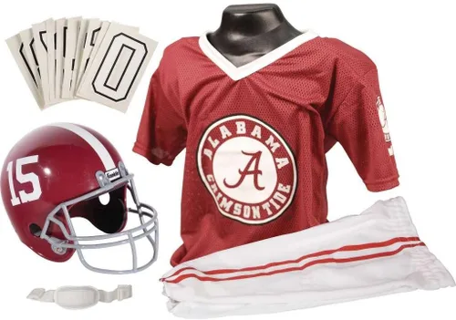 Miniatura 41 de Franklin Sports NCAA - Conjunto de uniforme de fútbol americano para niños, camiseta de fútbol universitario, casco + pantalones para niños y niñas