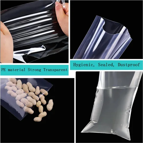 Miniatura 4 de Symbiontia 50 bolsas de celofán de celofán de 14 x 18 pulgadas, transparentes y planas para envolver regalos, panadería, galletas, dulces, postres