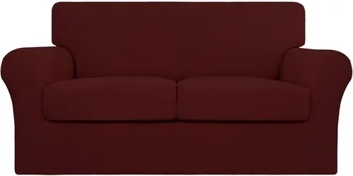 Miniatura 36 de Easy-Going - 4 piezas de funda elástica para sofá de gran tamaño para perros, lavable, para 3 cojines separados, protector de muebles elástico