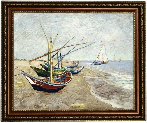 Miniatura 37 de ELITEART -Noche estrellada sobre el ródano por Vincent Van Gogh Giclée Art Canvas Prints- Tamaño del marco: 28 x 35 pulgadas