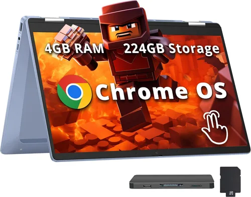 Miniatura 5 de HP Computadora portátil Chromebook HD de 14 pulgadas con pantalla táctil