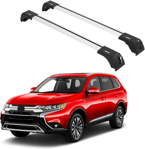 Miniatura 9 de ERKUL Barras transversales de techo para Mitsubishi Outlander Sport 2011-2025 Barras transversales de aluminio con bloqueo antirrobo para techo