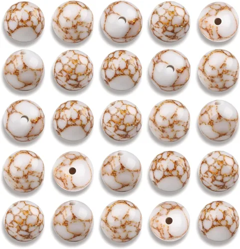 Miniatura 13 de 100 cuentas de jade birmano liso natural de 0.236 pulgadas (0.236 in), cuentas redondas sueltas de piedras preciosas para fabricación de joyas