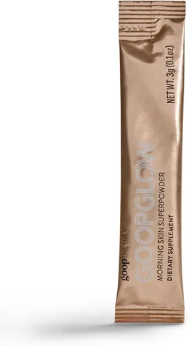 goop Beauty Morning Skin Drink Mix | Bebida en polvo para proteger contra los signos del envejecimiento | Vitamina C y E | Sabor a verbena de limón