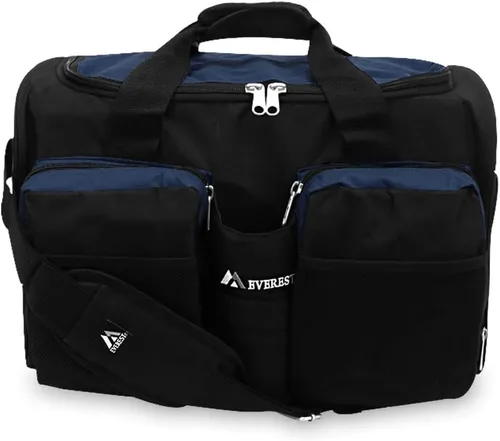Miniatura 2 de Everest Gimnasio bolsa con bolsillo para ropa húmeda, Marino), S223-NYBK