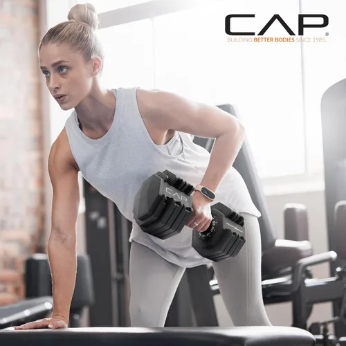 Miniatura 5 de CAP ADJUSTABELL - Juego de mancuernas ajustables de selección rápida de primera calidad para entrenamiento de fuerza, individuales y pares, 12.5