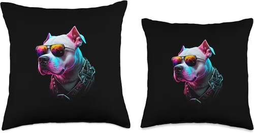 Miniatura 3 de Dogo Argentino Dogs Dogo Argentinos Throw Pillow