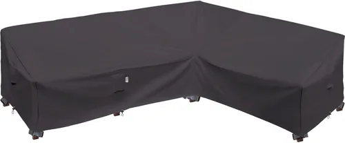 Miniatura 12 de Funda de Sofá Seccional de Servicio Pesado para Exteriores, Fundas Impermeables 600D para Sofá Seccional de Patio, Funda para Muebles de Jardín