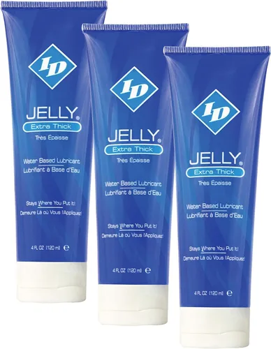 Miniatura 4 de ID Jelly Gel lubricante personal a base de agua, fabricado en Estados Unidos por ID Lubricants para un lubricante más grueso que se mantiene donde
