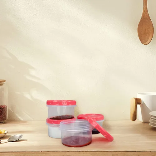 Miniatura 7 de Jucaifu 8 onzas recipientes reutilizables pequeños de plástico para almacenamiento en el congelador con tapa de rosca para snacks y almuerzos