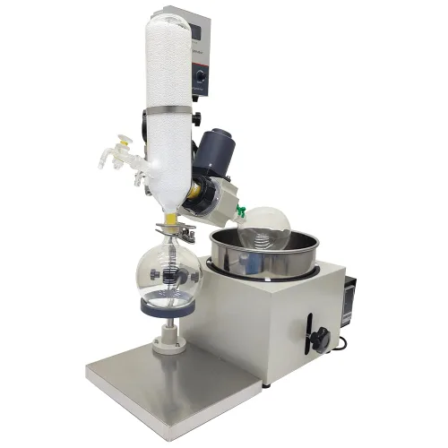 Miniatura 7 de Evaporador rotatorio de laboratorio de 110 V 2L sistema eléctrico de destilación al vacío con elevación de 4.724 in para aceites esenciales