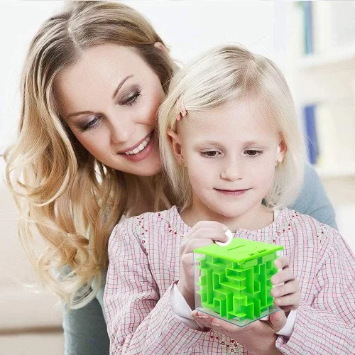 Miniatura 5 de Caja de rompecabezas de laberinto de dinero para niños y adultos, caja de regalo perfecta para guardar dinero (paquete de 2)