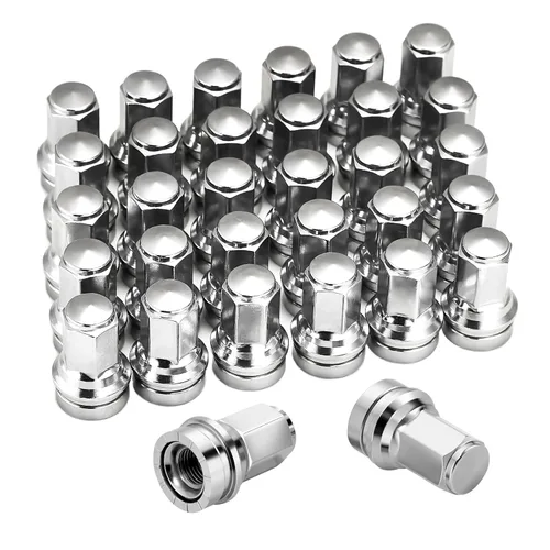 Miniatura 19 de Kadrick 24 tuercas de llanta M14x1.5 de repuesto para Ford Expedition/F-150 2015-2024, tuercas de rueda de asiento de bellota grandes de una pieza