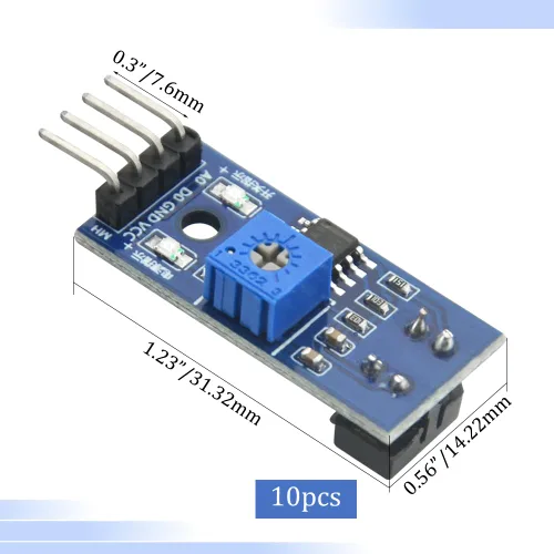 Miniatura 2 de Módulo de interruptor de sensor fotoeléctrico infrarrojo reflectante infrarrojo TCRT5000 3.3-5V Barrera de evitación de obstáculos Módulo de sensor