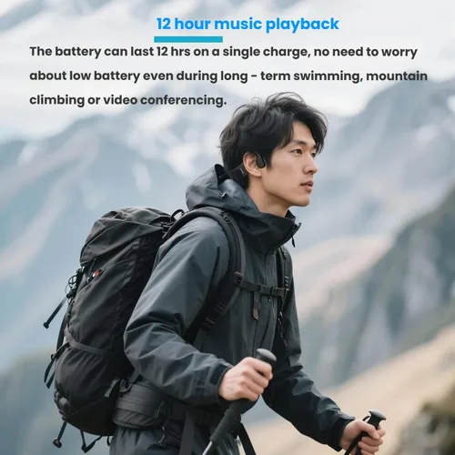 Miniatura 6 de Auriculares de natación de conducción ósea inalámbricos Auriculares submarinos IPX8 Auriculares Bluetooth impermeables Auriculares Bluetooth