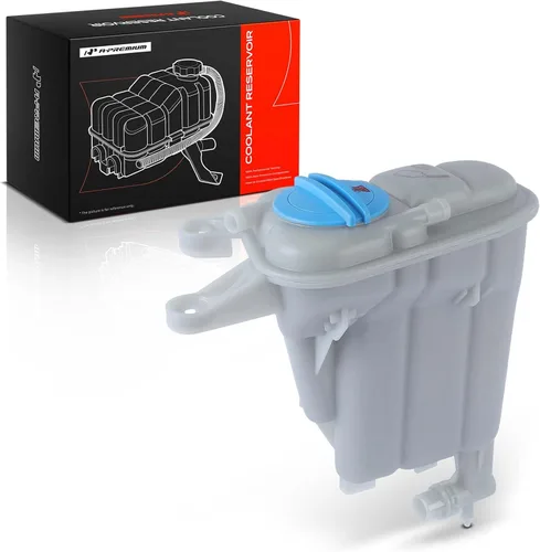 A-Premium Tanque de depósito de recuperación de desbordamiento de refrigerante del motor [con tapa y sensor] compatible con Audi A4, A4 Quattro, A5