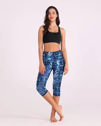 Miniatura 5 de ODODOS - Leggings de yoga de cintura alta con bolsillos para mujer, pantalones de yoga deportivos con control de abdomen, no se transparentan