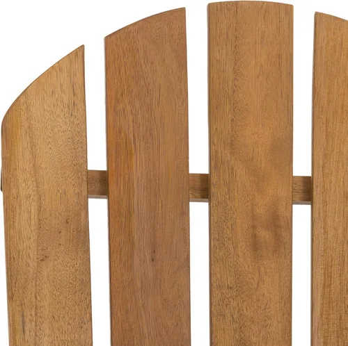 Miniatura 4 de Safavieh PAT7042A Colección Brizio Silla mecedora Adirondack de teca para exteriores Natural