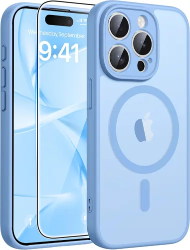 Miniatura 157 de FNTCASE - Funda para iPhone 16 Pro: magnética, mate, translúcida, de grado militar, protectora contra caídas, resistente, fina, duradera y a prueba