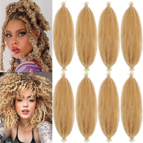 Miniatura 14 de Marley Twist - Cabello trenzado de 10 pulgadas, cabello trenzado preseparado y afro trenzado, 8 paquetes para rastas sintéticas desgastadas