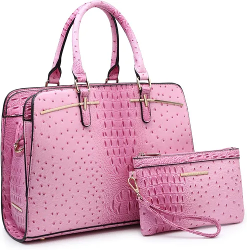 Miniatura 8 de Dasein - Juego de bolso y monedero para mujer, set de 2 piezas con 3 compartimentos, bolso con asa superior y correa para el hombro