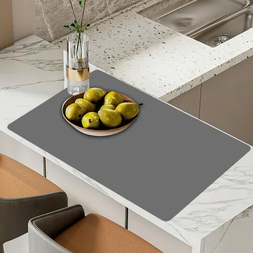 Miniatura 55 de Tapete de silicona súper grande, 120 x 24 pulgadas, tapete de silicona para encimera de cocina, tapete antideslizante resistente al calor, tapete