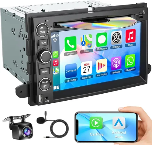 Miniatura 9 de Radio de coche Android 13 de 10.1 pulgadas 4+64 para Ford F150/F250/F350 2004-2014, Carplay inalámbrico y Android Auto con pantalla táctil IPS