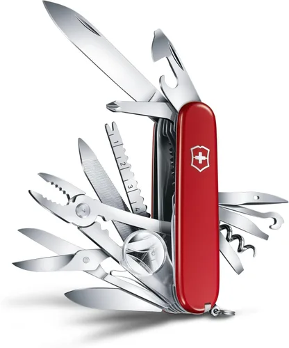 Miniatura 2 de Victorinox Swiss Champ - Cuchillo suizo del ejército, 33 funciones, navaja de bolsillo de fabricación suiza con hoja grande, destornillador, cincel
