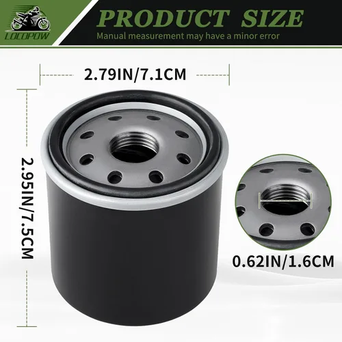 Miniatura 3 de LOCOPOW 49065-2071 49065-2078 Filtro de aceite Mule 4010 para Kawasaki Mule KAF400 600 610 KAF620 4010 4000 2510 3010 2500 3000 3020 Trans 4x4 &