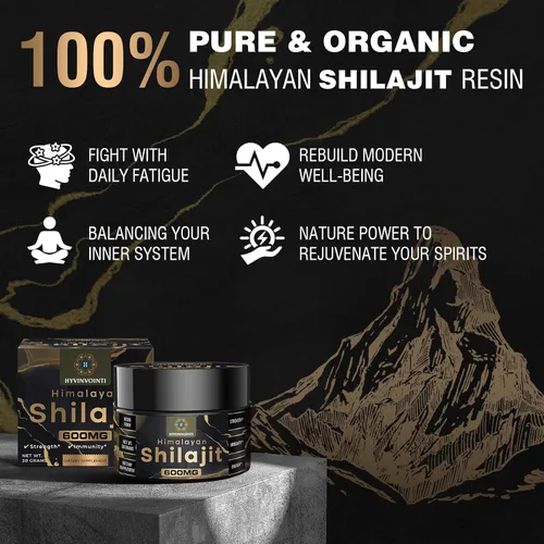 Miniatura 4 de Resina Shilajit Shilajit orgánica pura del Himalaya de 600 mg de resina Shilajit orgánica de grado oro, 100% puro Shilajit orgánico para energía