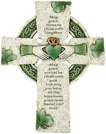 Cruz de pared irlandesa con bendición tradicional irlandesa