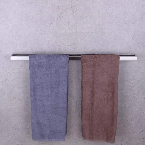Miniatura 9 de GERZWY Toallero de baño de 36 pulgadas Barra de toalla de baño de acero inoxidable Estilo moderno Montaje en pared Acabado cepillado HG17703-LS
