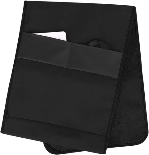Miniatura 4 de Organizador de reposabrazos de cuero antideslizante para sofá, soporte remoto, sillón reclinable con 6 bolsillos para revistas, libros, control