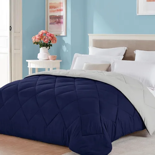 Miniatura 12 de Seward Park Edredón Reversible Ligero para Niños Tamaño Full Queen Negro Gris Ropa de Cama Colcha Refrescante para Todas las Estaciones Manta