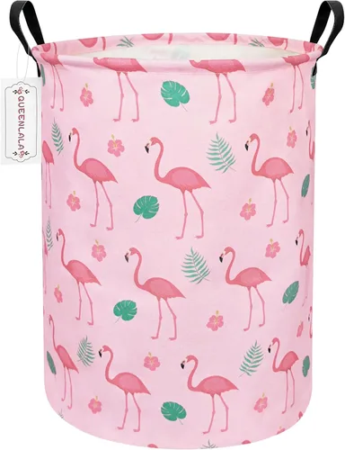 Miniatura 14 de Cesta de almacenamiento grande de QUEENLALA, plegable y redonda, cesta de almacenamiento, cesta de la colada/cuarto de baño/decoración del Juguetes