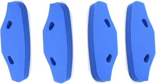 4PCS RC uretano parachoques delantero para Tamiya TT-01/TT-02/TGS 53683 OP683 51007 Parachoques actualización piezas (azul