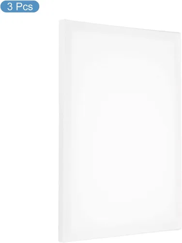 Miniatura 3 de PATIKIL Lienzos de pintura para pintura, paquete de 3 paneles rectangulares de madera de 12 x 16 pulgadas, paneles de arte en blanco estirados
