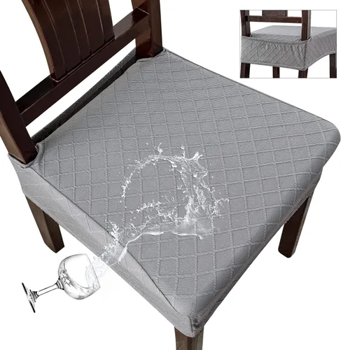 Miniatura 36 de Genina Fundas de asiento impermeables para sillas, fundas de asiento para sillas de comedor, fundas para sillas de cocina, fundas para sillas