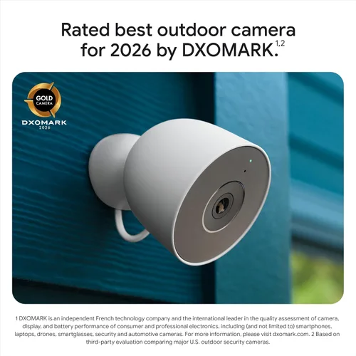 Miniatura 13 de Google Nest Cam Outdoor (cableada, 2.ª generación) - Cámara de seguridad con video 2K y Géminis, visión nocturna, audio bidireccional - Funciona