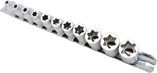 Miniatura 2 de CTA Tools 1469 Juego de llaves de vaso E-Star de corte plano de 11 piezas