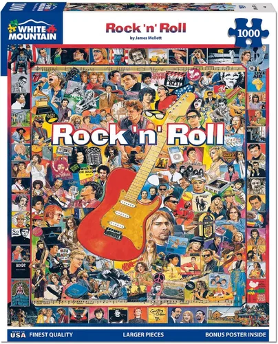 Miniatura 3 de White Mountain Puzzles Rock 'N Roll - Rompecabezas de 1000 piezas