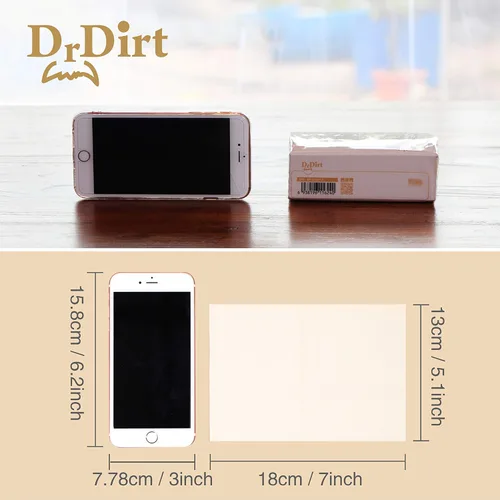 Miniatura 2 de DrDirt Toallas faciales de bambú de papel a granel, 36 paquetes de repuesto sin perfume, mini paquetes de viaje de 3 capas, 110 unidades, 110 hojas