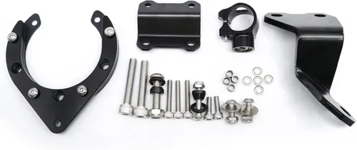 Miniatura 6 de Kit de soporte de montaje estabilizador de aluminio para motocicleta CNC para Yamaha MT07 FZ07 2020 2021 2022 2023 (negro + negro)