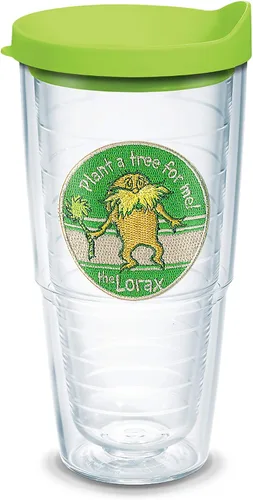 Miniatura 15 de Tervis Vaso aislado de doble pared Dr. Seuss™ Lorax hecho en Estados Unidos mantiene las bebidas frías y calientes, 16 onzas, planta un árbol