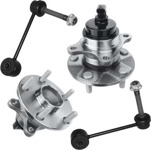 Miniatura 251 de Detroit Axle - Kit de nudillos de dirección delantera izquierda para Ford Edge Lincoln MKX 07-10, cojinete de rueda del lado del conductor, nudillo